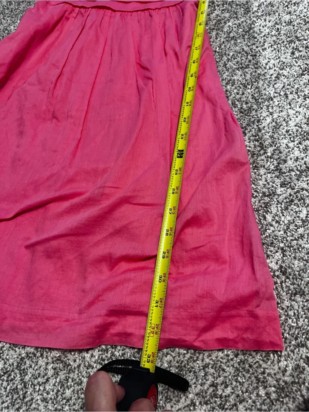 New York & Company Pink Cotton Pleated Sundress XS Sleeveless Summer Dress